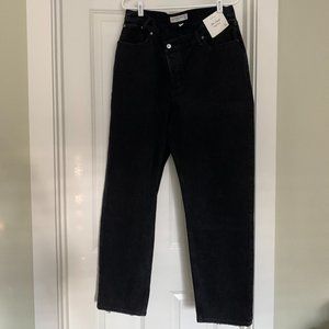 Abercrombie Curve Love High Rise Dad Jeans - Size 12R (31) - Black